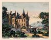Schlossgarten - Hintergrund und 3 Durchsichten (Nr.102, 102a, 102b, 102c)